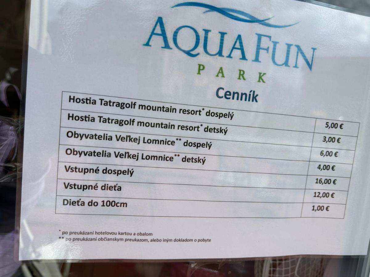Apartliv Vel'ka Lomnica Exteriör bild